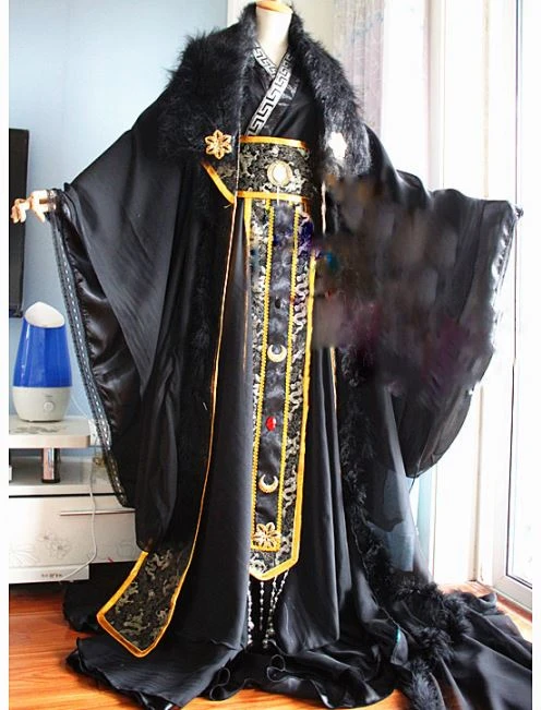 イェ華ゴージャスな黒の韓服の衣装 Cos 暗黒卿黒ドラゴン王子衣装アニメテレビ再生いったん時間マント Movie Tv Costumes Aliexpress