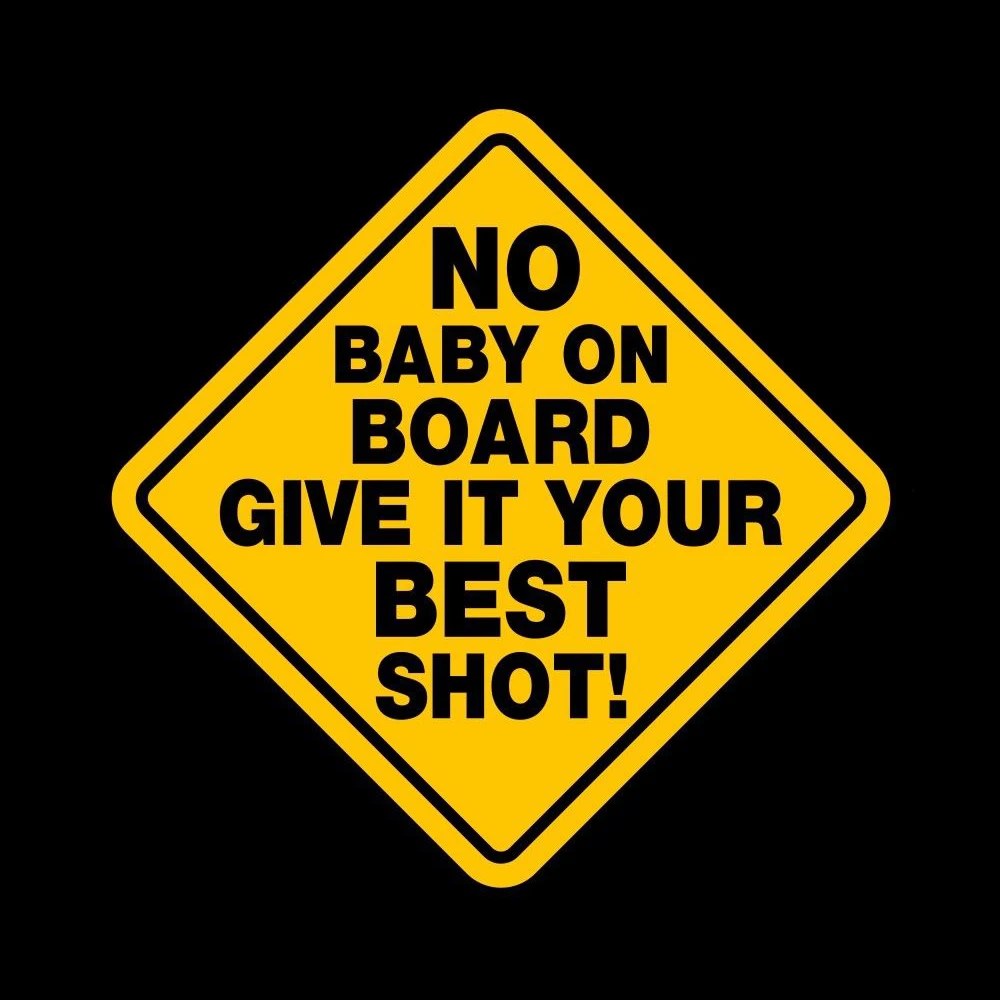 Rylybons Funny Words Car Sticker Funny Personal Design Car Decal&Normal Car Sticker12.5*12.5cm