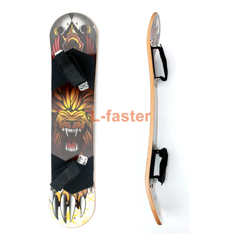 

9"x 37" Mountain Skateboard Deck 10 layer Off Road Bamboo Deck Longboard Board With Foot Holder Adult Skateboard Without Truck
