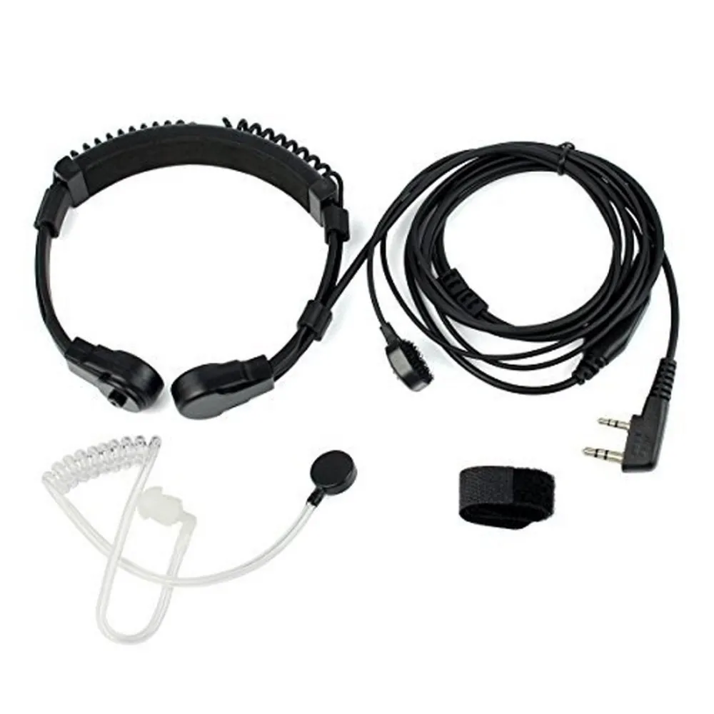 Baofeng Walkie Talkie Extendable Throat Microphone Mic Earpiece Headset for CB Radio UV 5R UV