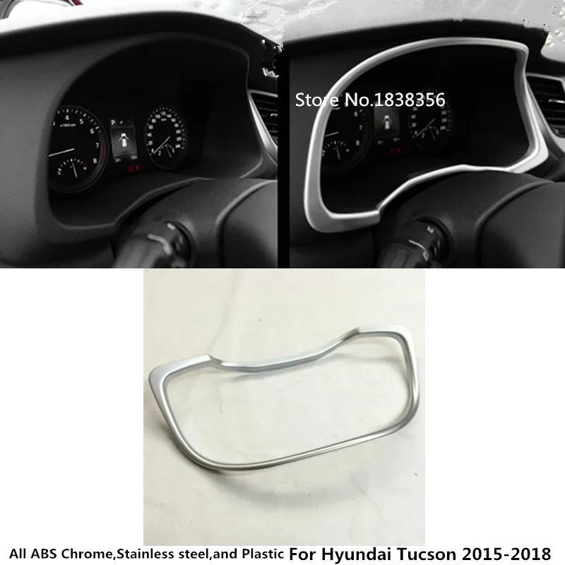 For Hyundai Tucson 2016 2017 2018 Interior Dashboard Meter Frame Cover Trim 1pcs