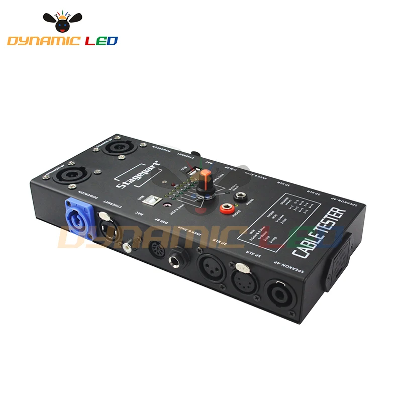 1 pc Kabel Tester Draht Tracker Tracer Netzwerk RJ45, 3 & 5 Pin XLR, 3 & 5 & 8-Pin Din, 4 & 8-pol Speakon, USB Test