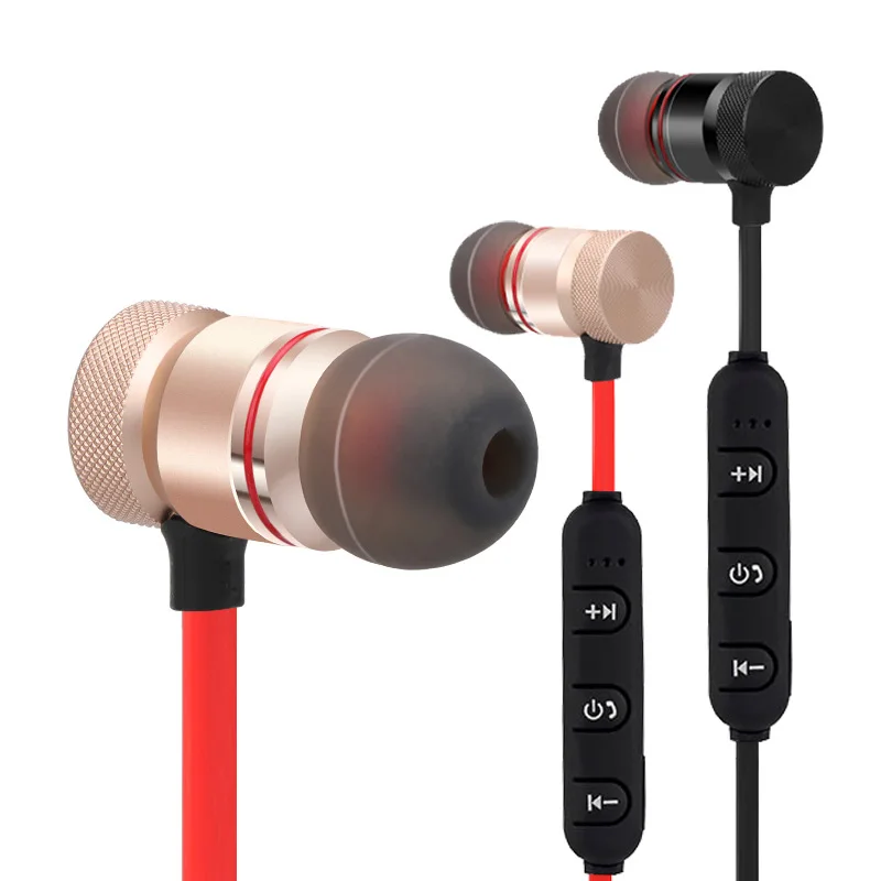 Металлические Магнитные Bluetooth 4 1 наушники стерео спортивные Беспроводной