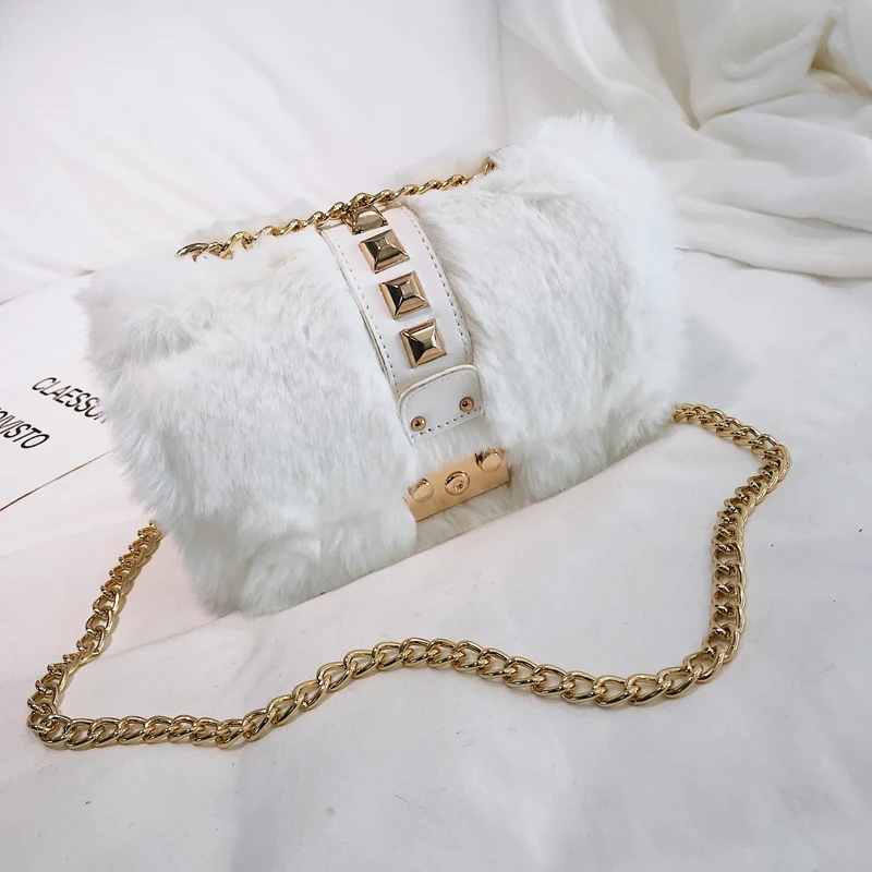 

Women Bag Female Handbags Fur Messenger Shoulder Bag Crossbody Famous Brand Ladies Cute Candy Color Small Flap Clutch Girl Bags