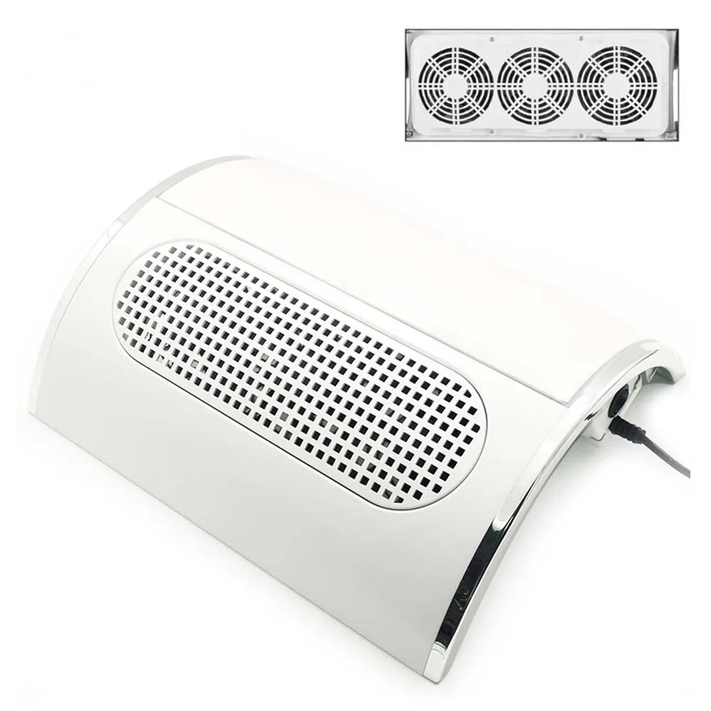 

2018 Nail Dust Suction Collector Manicure Salon Tools Vacuum Cleaner with 3 Powerful Fan EU Plug Nail Art Equipment New Arrival