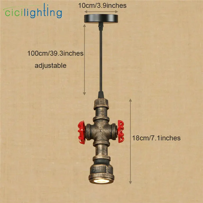 Художественный декоративный светодиодный подвесной светильник с железной трубкой, винтажный 5 Вт Светодиодный светильник для складских лестниц, выставочного зала, подвеска Lustres, светильник в скандинавском стиле - Цвет корпуса: C