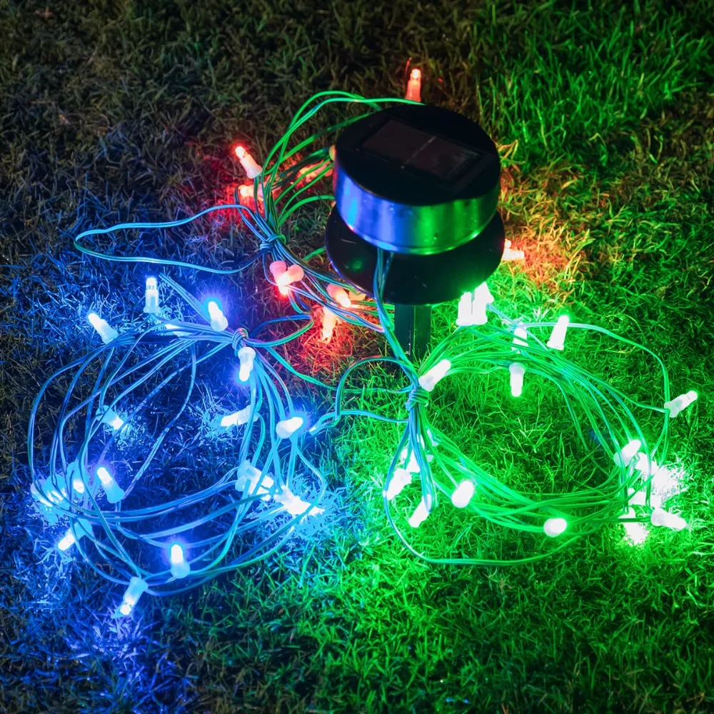

Solar Powered Fairy String Lights 60/90LED 5/6.5M Waterproof 2Mode Outdoor Lighting for Garden Party Christmas