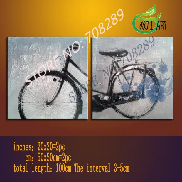 vintage bike painting