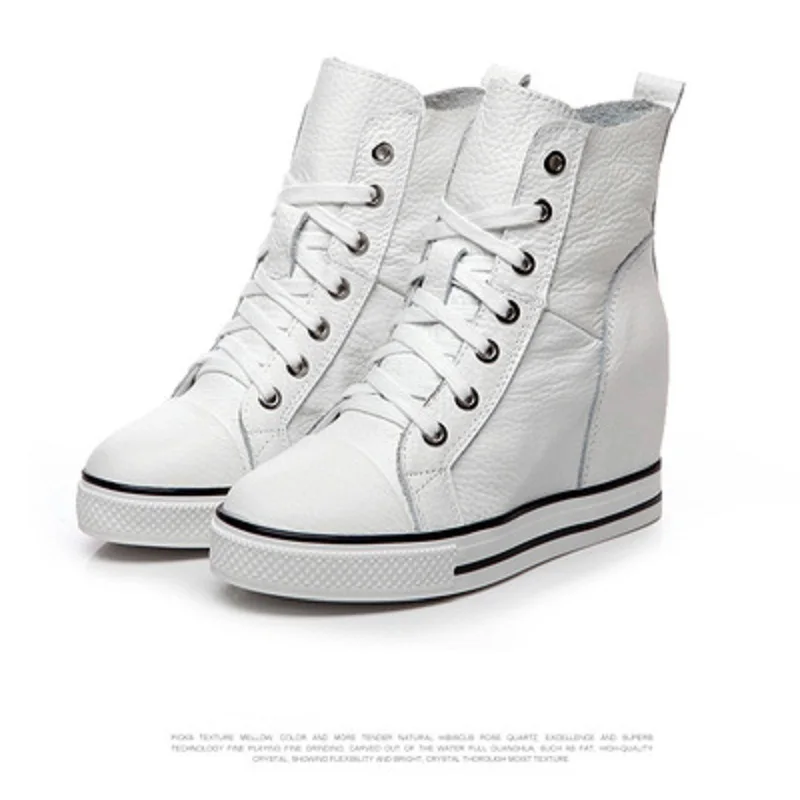 Haut T black D'hiver 2018 Automne Coins Plus Augmenté Single Été Coréennes Et Casual Chaussures dessus En single Femmes Cuir Printemps A Velvet De Blanc RRnPUfr