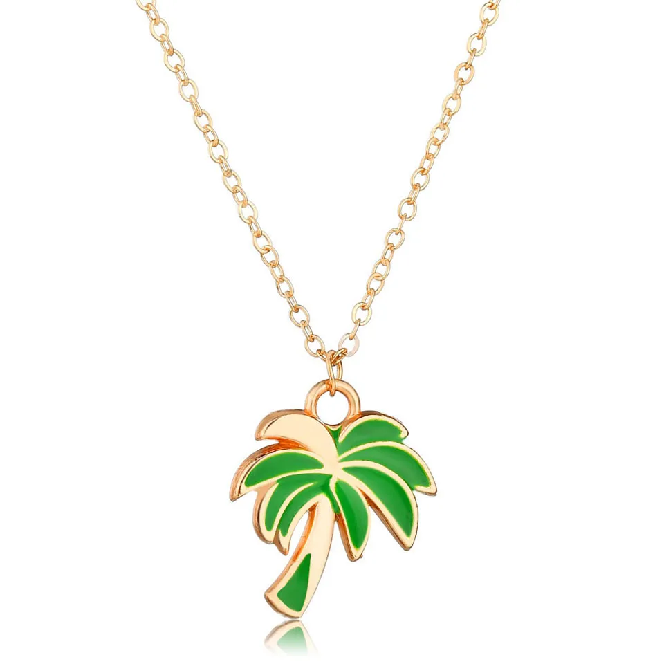 

Cute Coconut Tree Women Necklace Promotion Attractive High Quality Necklace Jewelry For Women Beautiful Party Necklace Jewelry