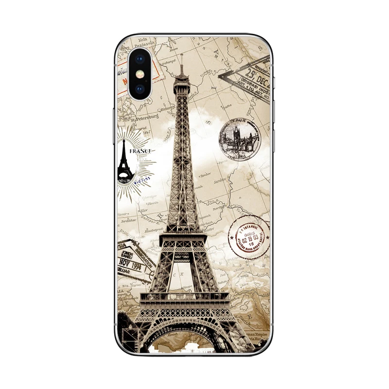 Чехол для телефона ciciber с романтическим Парижем Эйфелевой башней для iPhone 11 Pro Max 7 6 6s 8 Plus 5S SE X XR XS Max мягкий чехол из ТПУ
