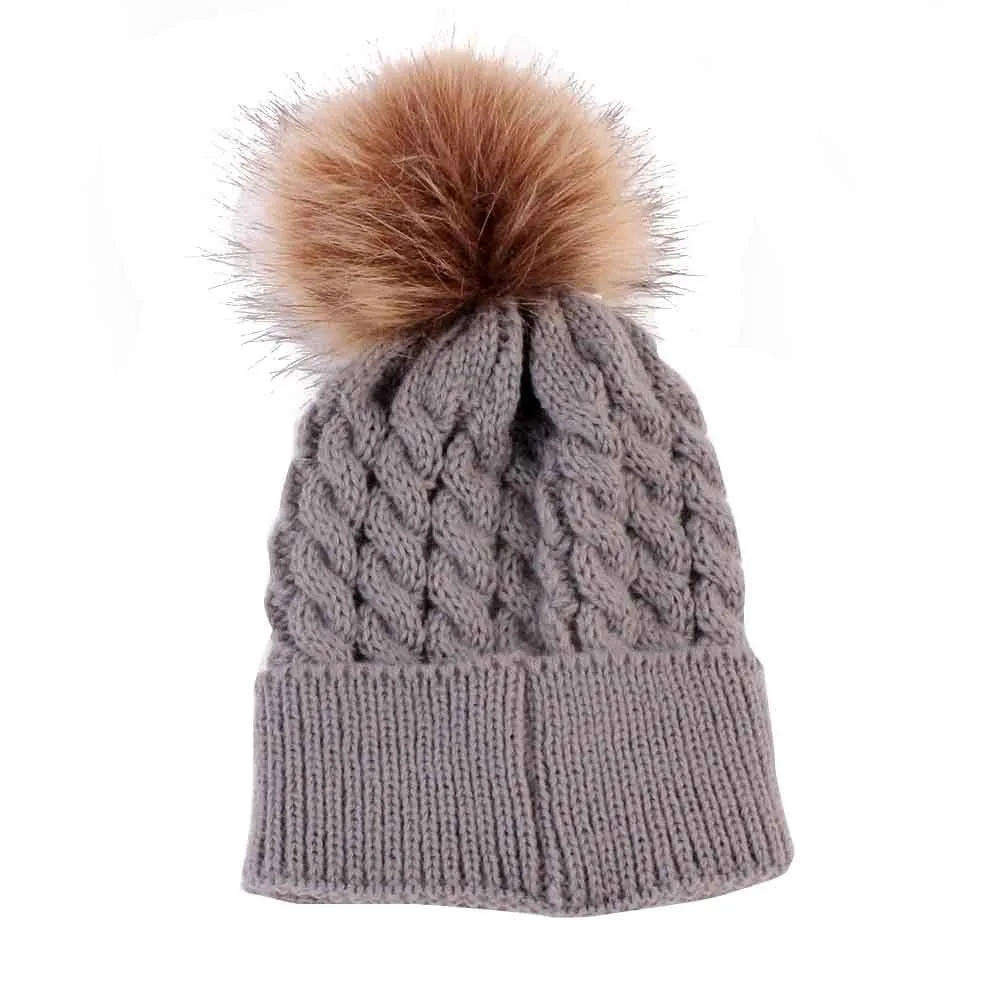 TELOTUNY Newborn Cute Winter Kids Baby Hats Knitted Wool Hat Fit For 0-36 Months Baby Good Choice For You To Go Outside F804