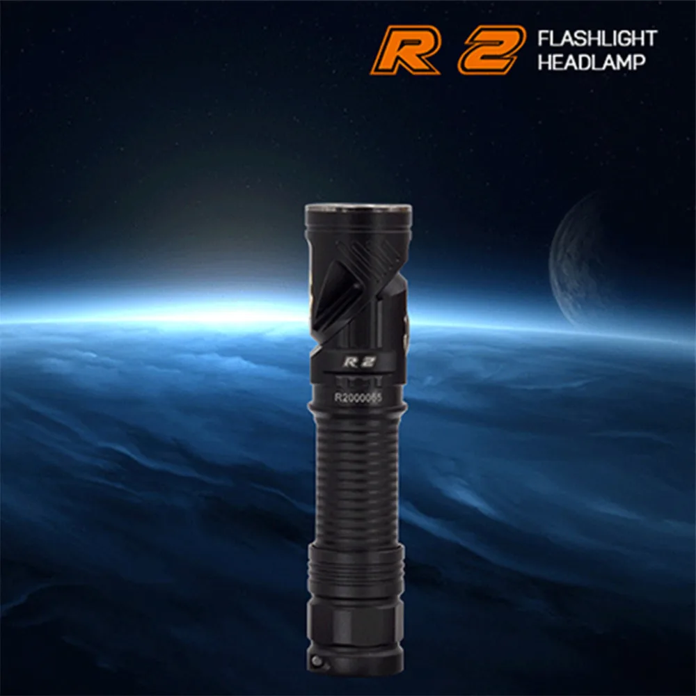 

R2 700lms USB Magnetic Rechargeable Angle EDC Flashlight Headlamp+Battery Zoom In Waterproof 14500 Shock Resistant #5J22