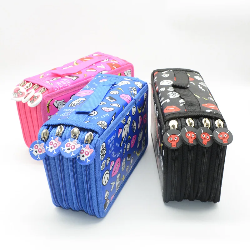 

72 Holes Pencil Case Estuche Escolar Estojo Escola Kalemlik Kalem Kutusu Trousse Scolaire Stylo Box Pennen Etui Potloden Box