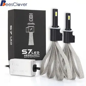 

BEESCLOVER 2Pcs S7 Car LED 880/881 Headlight Replacement Bulb Car Signal Lighting Lamp Universal Application r30