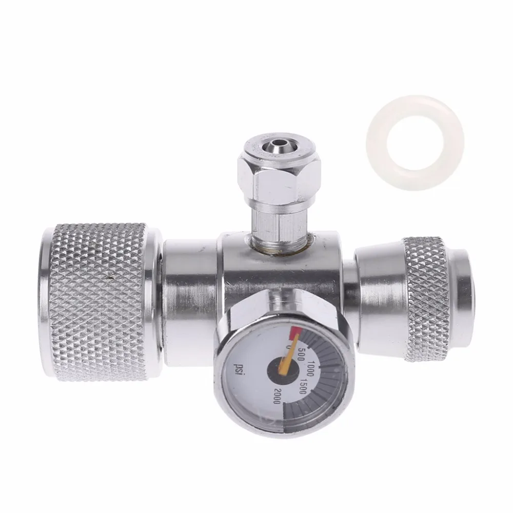 Top Quality CO2 Pressure Gauge JIS m22-14 Regulator Manometer Over 1500PSI Cylinder Reducer JUN16