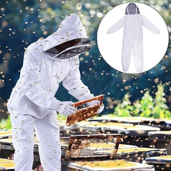 

Durable Full Body Beekeeping Clothing Veil Hood Hat Clothes Protective beekeeping suit beekeepers bee suit equipment