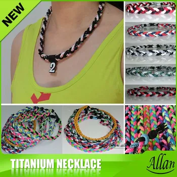 

Negative Ion Silicone Titanium Necklace for men and women