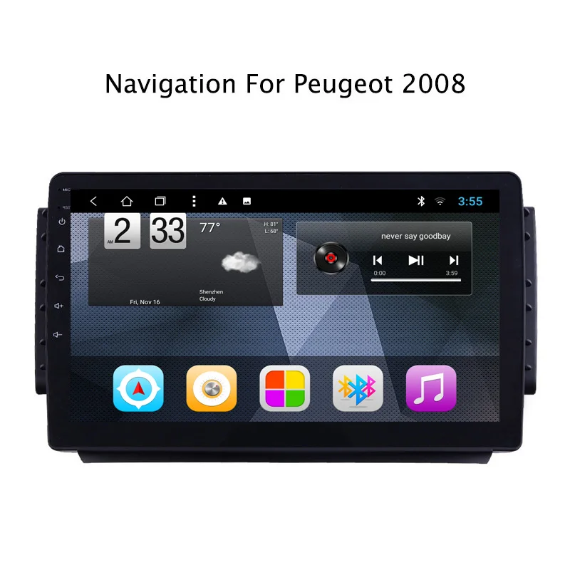 Cheap NaviTopia Octa Core Android 8.1 Car DVD GPS Navigation For Peugeot 2008 Radio Stereo with Mirror Link 1