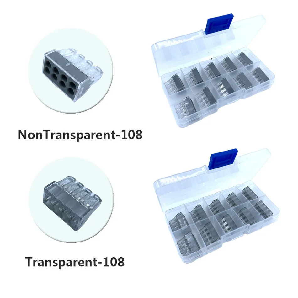 

Wago Connector 733-108 10PCS/Box Insert Type Wire Quick Connect Terminal Block Lighting Accessories China Free Shipping