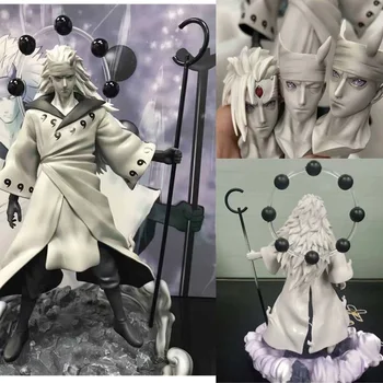 

28cm Naruto GK Uchiha Madara Rikudousennin Modo Version Uchiha Obito Action Figures Model Toys