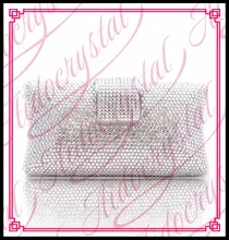Aidocrystal Handmade Italien hochzeit silber farbe geldbörse Mode steine abend handtaschen Bling Kristall handtasche hohe qualität