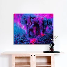 HDARTISAN настенная отпечатанная на холсте картина Картина животное картина слон для спальни гостиной домашний Декор без рамки