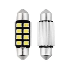 1x Cool White Canbus Error Free 39mm 8 Led Festoon DE3425 12v Car LED Number Plate Lights Bulbs For BMW E46 E39 E60 E90 E70 x5