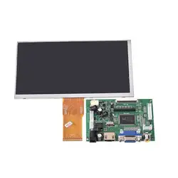 Latumab новый 7 дюймов ЖК-дисплей Экран Дисплей монитор для Raspberry Pi + Драйвер платы HDMI/VGA/2A Ug Бесплатная доставка