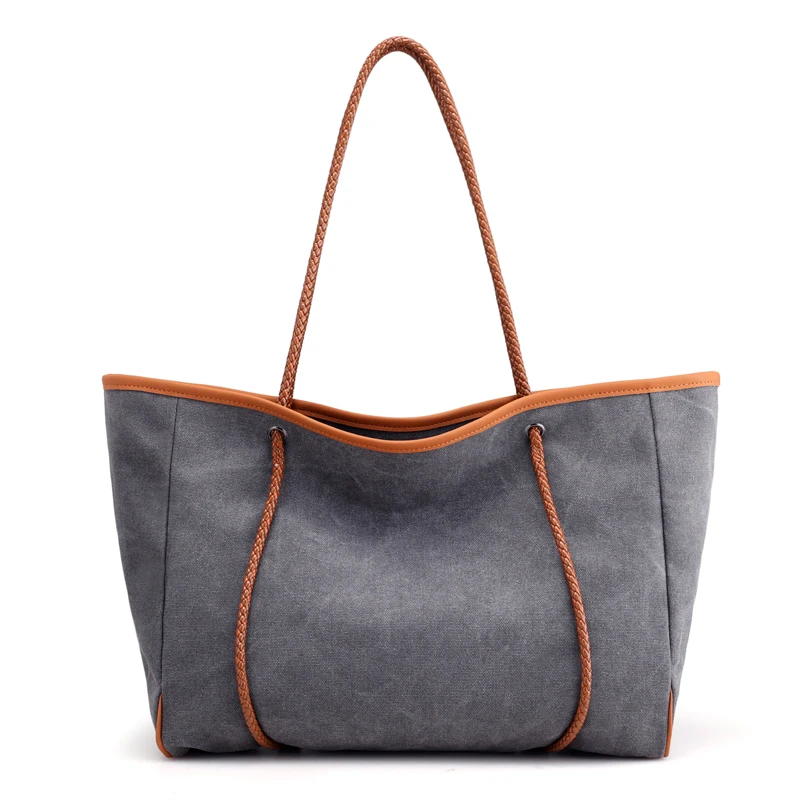

2017 New Women Bags Vintage Canvas Woman Handbags Shoulder Bags Large Capacity Casual Tote Bag For Ladies Free Shipping