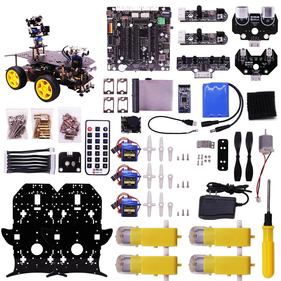 Конечный стартовый набор для Raspberry Pi HD камера программируемый умный робот автомобильный комплект с 4WD Электроника образование DIY ствол игрушка комплект