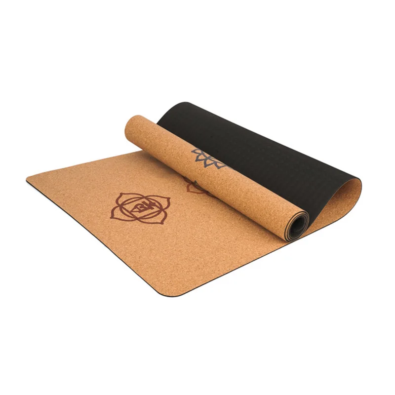 

Cork TPE Non-slip Yoga Mat 5mm Gymnastics Pad for Women Men Fitness Training YS-BUY
