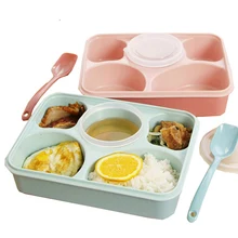 Экологичный безопасный для микроволновки Ланч-бокс портативный путешествия Пикник Кемпинг Containe Bento Boxs японский стиль Китай посуда наборы