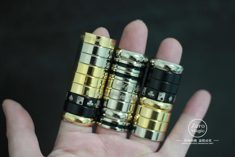 

1Pc New 9 Styles Strong Magnetic Ring PK Magic Tricks Magic Props Coin,Props Tools Illusions Street Novelties Party Funny Comedy