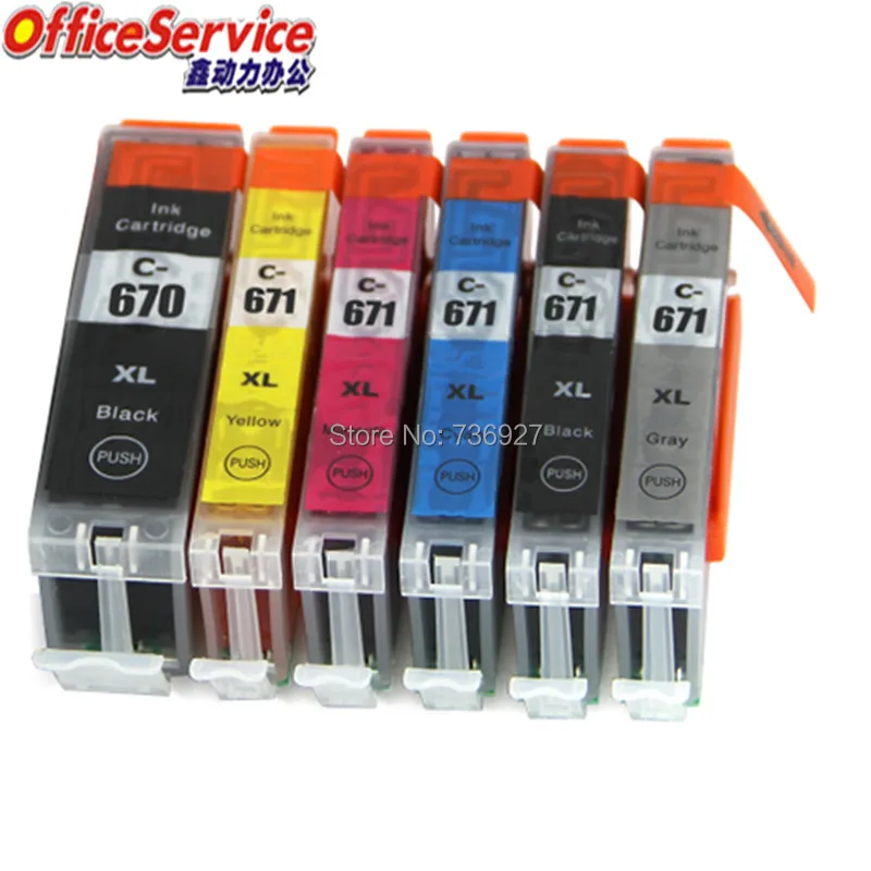 Совместимый чернильный картридж для Canon pgi670 PGI 670 CLI 671 PIXMA MG7760 MG7765 MG7766 струйный