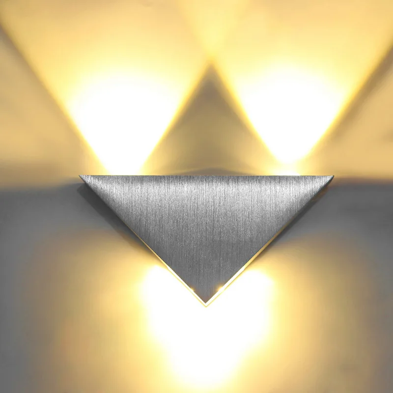Modern Led Wall Lamp 3W Aluminum Body Triangle Wall Light For Bedroom Home Lighting Luminaire Bathroom Light Fixture Wall Sconce Modern Led Wall Lamp 3W Aluminum Body Triangle Wall Light For Bedroom Home Lighting Luminaire Bathroom Light Fixture Wall Sconce