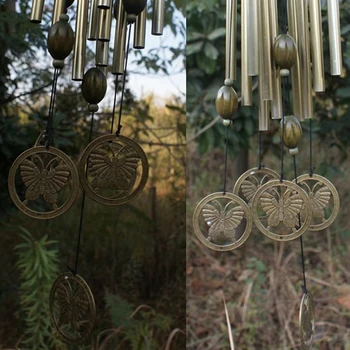 

12 Tube Metal Retro Wind Chimes Outdoor Garden Yard Bell Hanging Decor Windchime