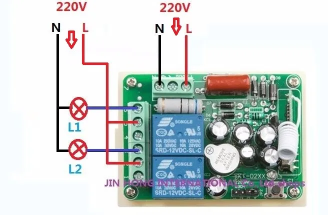 Бытовой AC 220 V 2 CH беспроводной переключатель дистанционного управления 1 приемник+ 1 передатчик беспроводной настенный переключатель