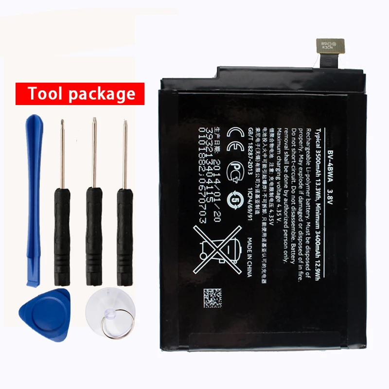 Cena Oryginalny BV 4BWA telefon bateria do Nokii Lumia 1320 wbudowany BV4BWA 3500 mAh