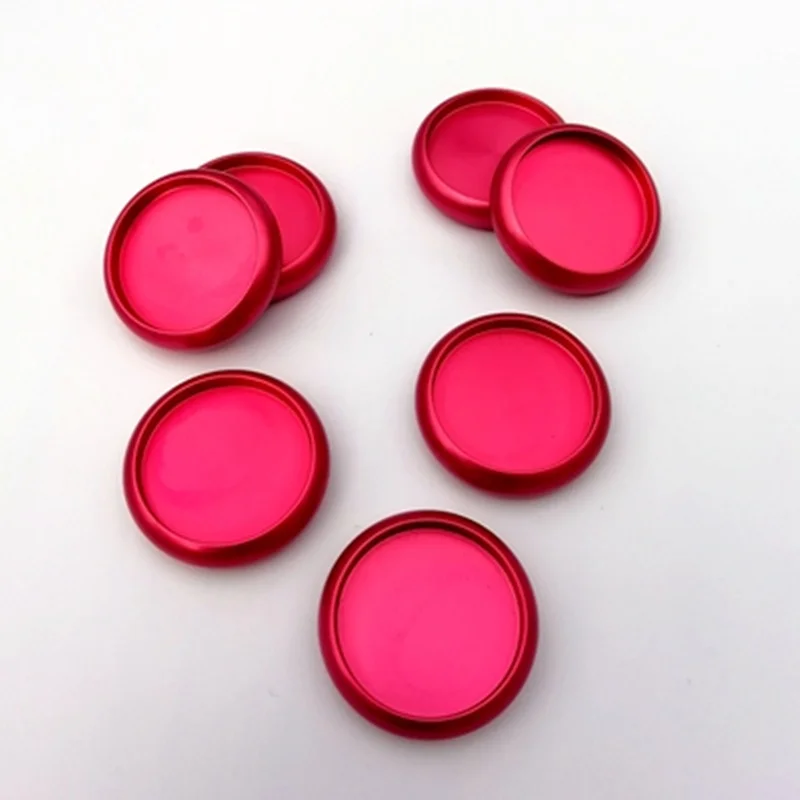 6 шт./лот, розовое красное алюминиевое связывающее кольцо, диск 24 мм, свободные кольца, около рулона, отверстие в виде гриба, внутренние книги, офисные аксессуары, принадлежности