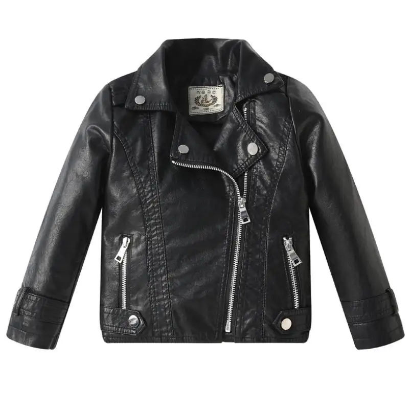 Jaqueta de Couro Cabolsa de Couro Jaqueta Menino Menina Primavera Outono Novo Rebite Crianças Adolescentes Outerwear Y1567 Modis pu 2020