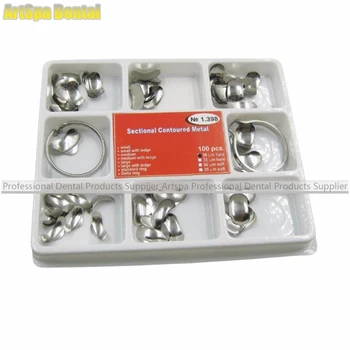 

Dental Matrix Sectional Contoured Matrices Full Kit 100pcs 35 +2 Rings