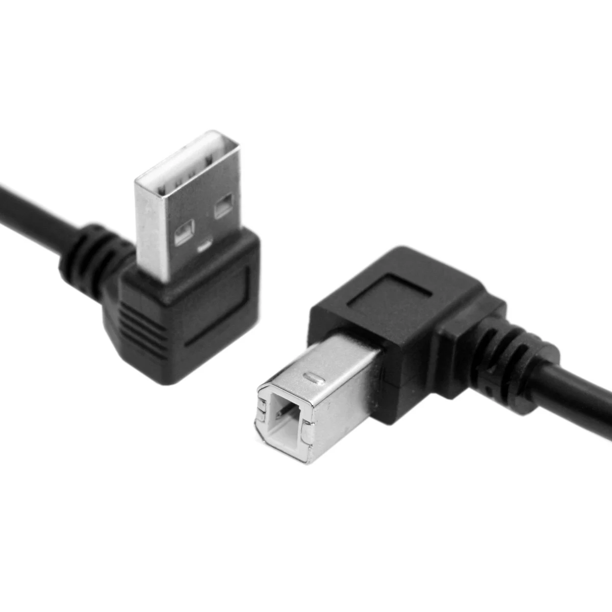 CY 35 см вниз Угловой USB 2 0 A штекер к B вверх 90 градусов принтер сканер HDD кабель|hdd