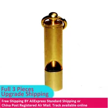 Брелок Винтаж латунный свисток громкий Открытый Отдых поезд спасения выживания свисток Личная защита инструмент самообороны