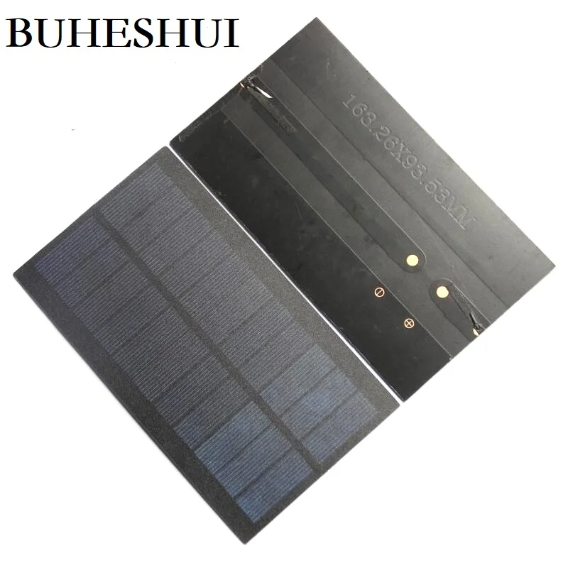 Módulo da Célula Sistema de Carregador de Painel Solar para 3.7 Buheshui Solar Policristalino Pet Estudo Faça Você Mesmo Bateria 163 * 93mm 100 Pcs 345ma 5.5 v