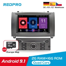 Pure Android 9.1 Car DVD Player For Peugeot 407 2004-2010 Radio Stereo GPS Navigation WiFi Bluetooth Car Multimedia Video Audio Pure Android 9.1 Car DVD Player For Peugeot 407 2004-2010 Radio Stereo GPS Navigation WiFi Bluetooth Car Multimedia Video Audio