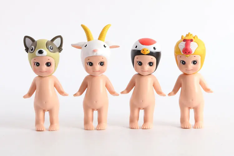 12 шт./лот Sonny Angel Figures Animal Series версия 4 детские игрушки куклы 7 8 см редкие животные