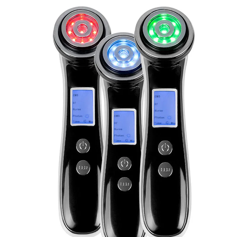 

RF EMS Vibration Facial Beauty Device Face Lifting Tighten Moisture Skin Radio Frequency Remove Wrinkle Massager