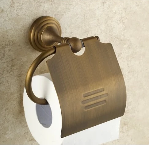 

Bathroom towel rack Antique toilet paper box Bronze colored toilet paper box European toilet paper box Bathroom towel rack