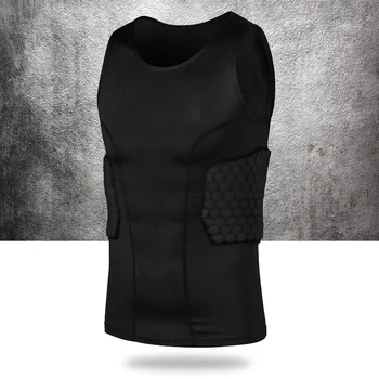 

Quickly Dry Mens Running Shirts Compression Tight Gym Tank Top Fitness Sleeveless T-shirts Sport Best Running Vest